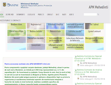 Tablet Screenshot of apmmh.anpm.ro