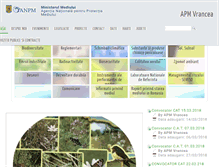 Tablet Screenshot of apmvn.anpm.ro