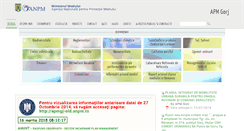 Desktop Screenshot of apmgj.anpm.ro