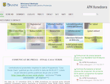 Tablet Screenshot of apmhd.anpm.ro