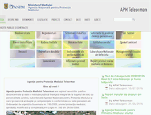 Tablet Screenshot of apmtr.anpm.ro