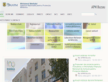Tablet Screenshot of apmbz.anpm.ro