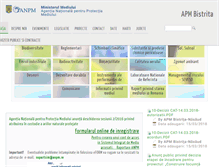 Tablet Screenshot of apmbn.anpm.ro