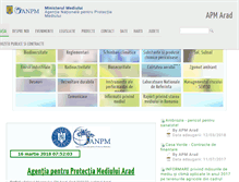 Tablet Screenshot of apmar.anpm.ro